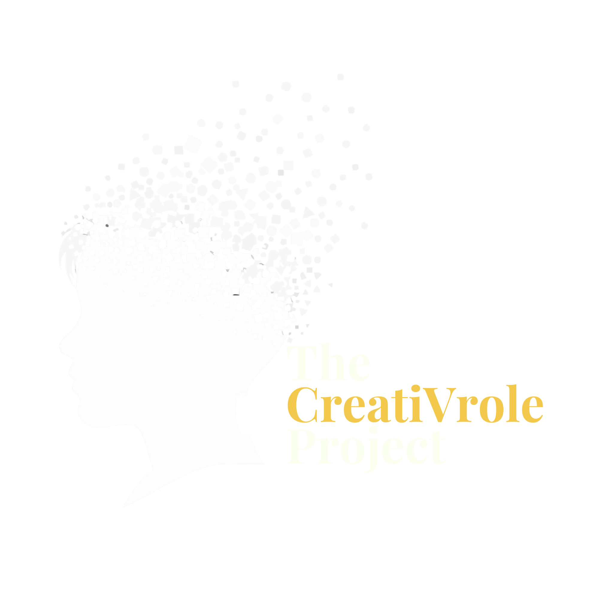 The CreatiVrole Project Non Profit Logo - White Text
