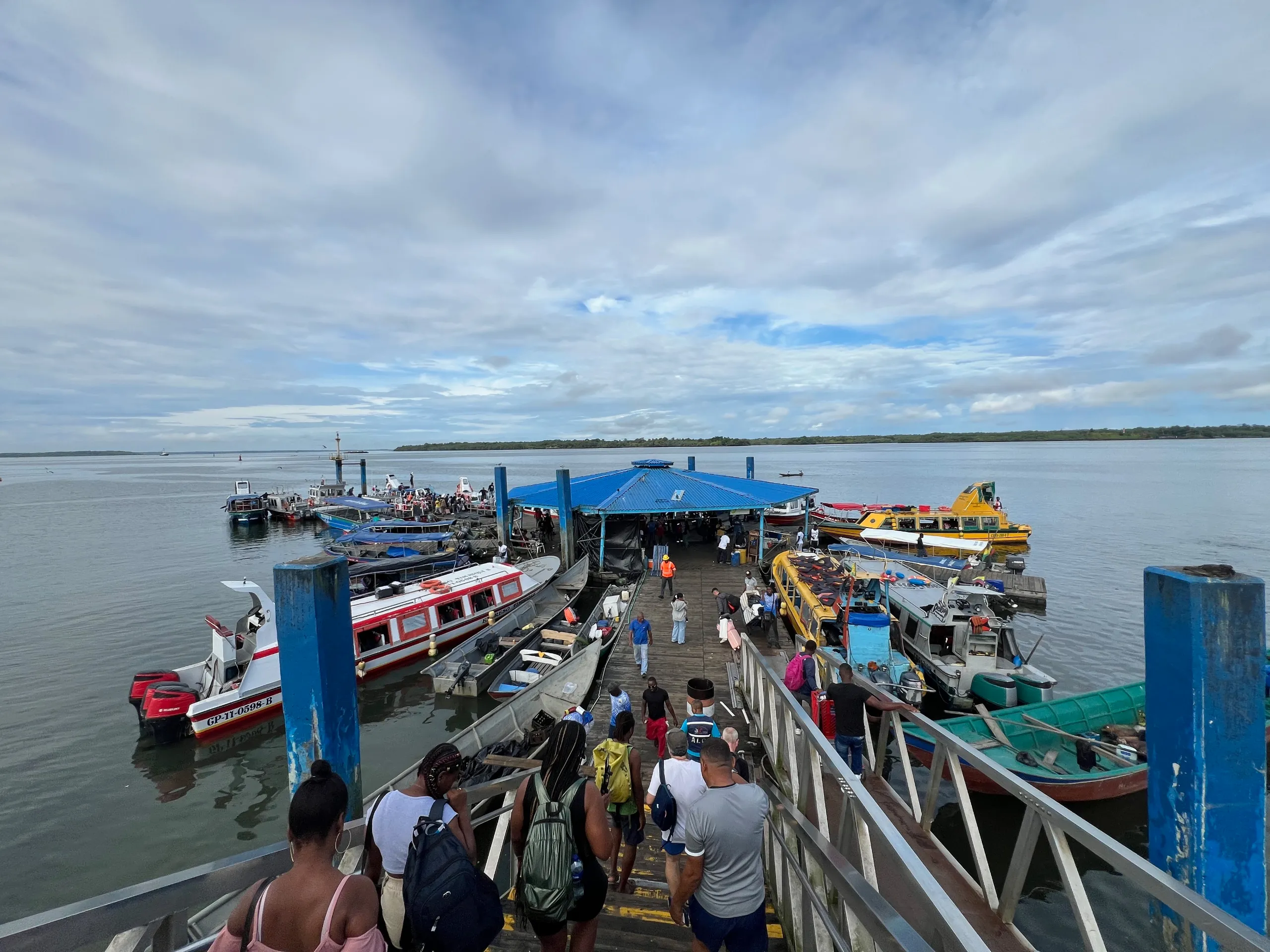 Boat terminal in Buenaventura connecting Pacific coastal communities